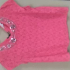 Lace short sleeve blouse